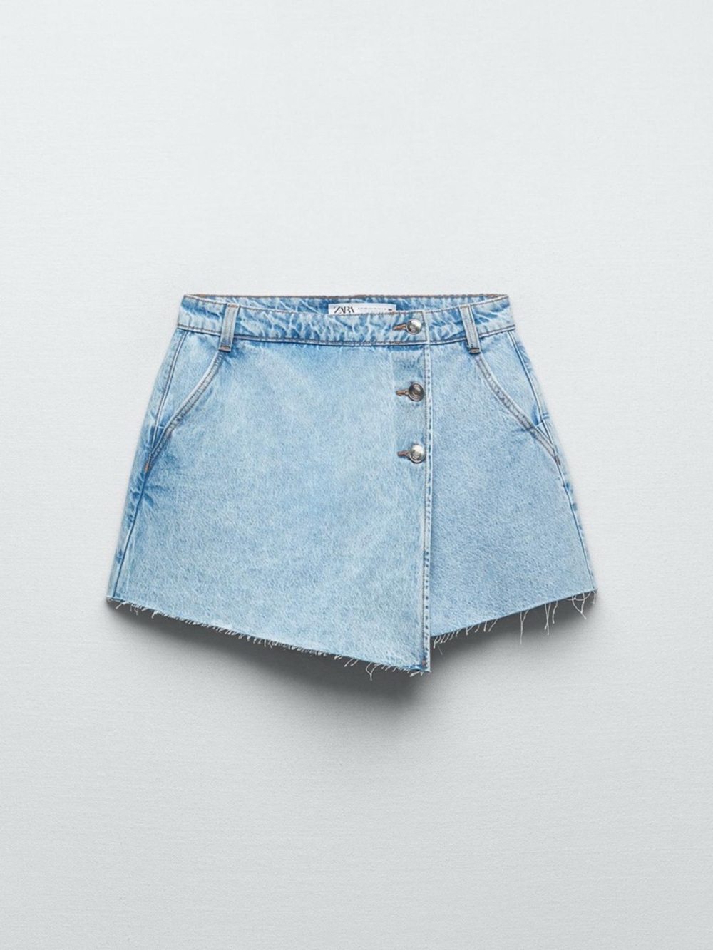 Zara Denim Wrap Skort